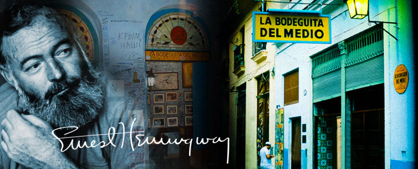 Bodeguita del Medio, Hemingway à Cuba